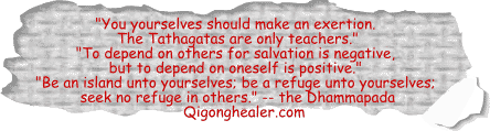 You yourselves should make an exertion. The Tathagatas are only teachers - Dhammapada