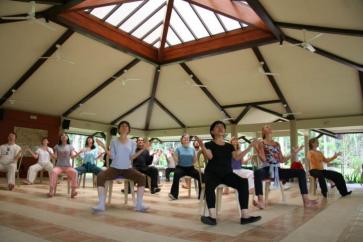 Group practicing Lifting the Veil